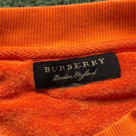 burberry burberrys towelling sweatshirt.